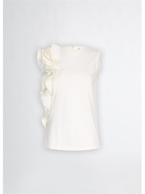 t-shirt donna bianco LIU JO | CA5005J6308/X0256